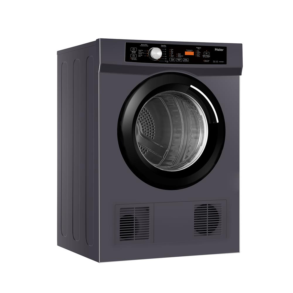 เครื่องอบผ้าฝาหน้า HAIER HDV80E1 8 กก. VENTING สีเทา