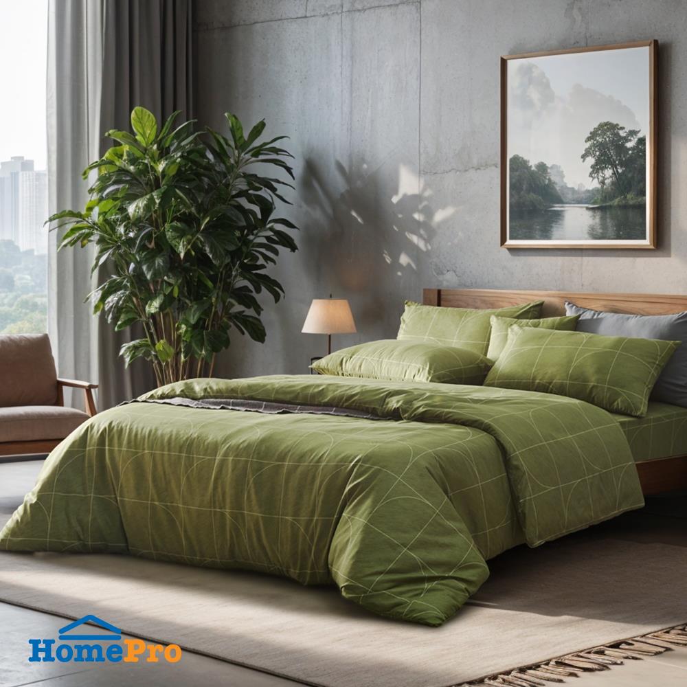 ชุดผ้าปูที่นอน 6 ฟุต (ชุด 5 ชิ้น) FACINO PRINT FA086