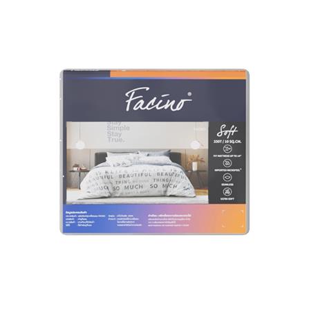 ชุดผ้าปูที่นอน 6 ฟุต (ชุด 5 ชิ้น) FACINO PRINT FA080_4