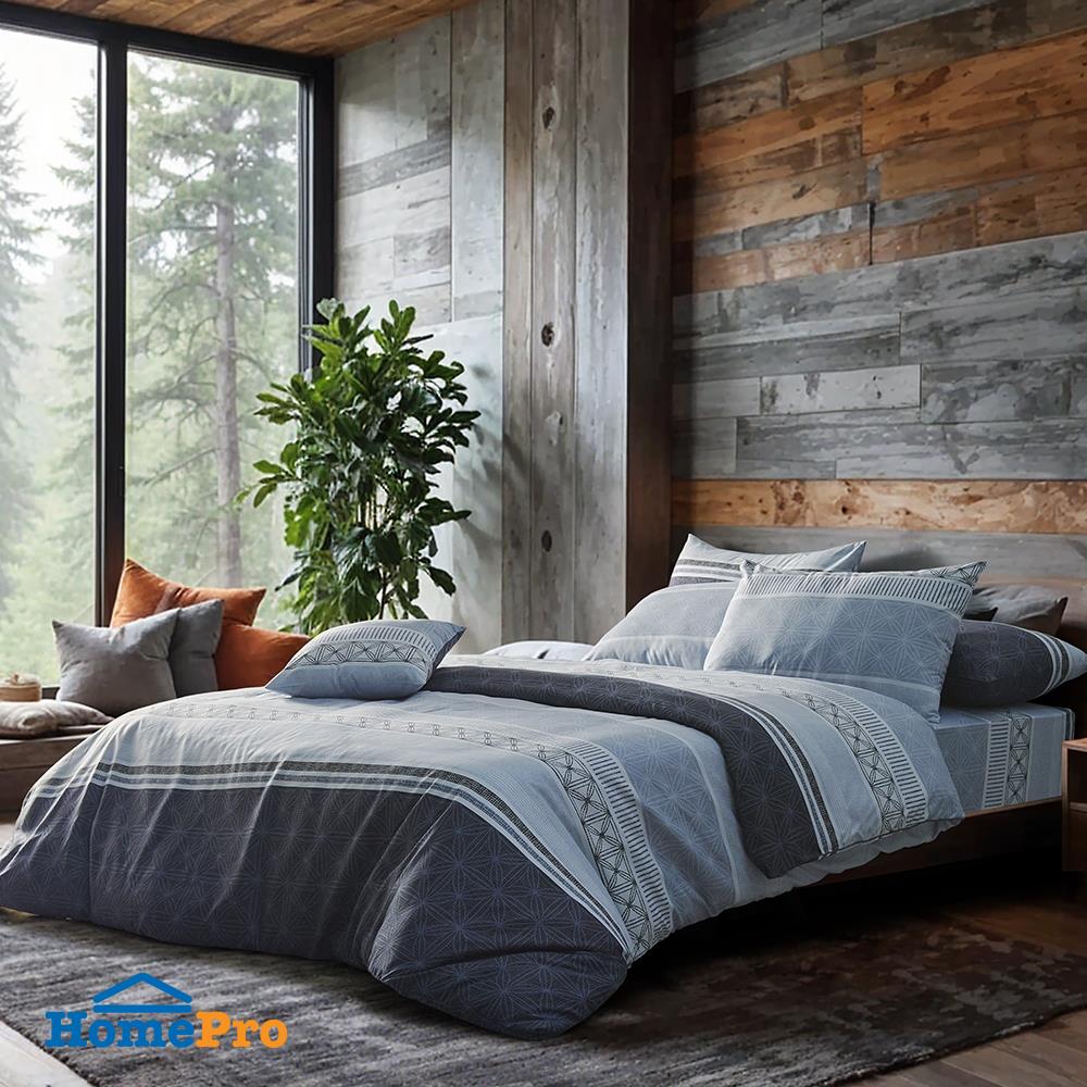 ชุดผ้าปูที่นอน 6 ฟุต (ชุด 5 ชิ้น) FACINO PRINT FA083