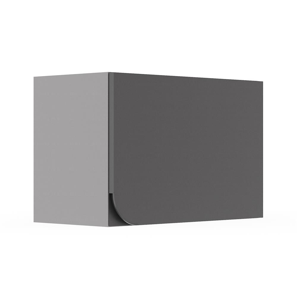 ตู้แขวนเดี่ยวเปิดขวา KITZCHO CURVE 60x40 ซม. สี GREY GRAPHITE