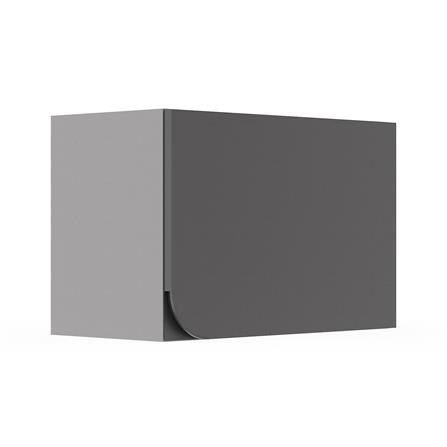ตู้แขวนเดี่ยวเปิดขวา KITZCHO CURVE 60x40 ซม. สี GREY GRAPHITE_2