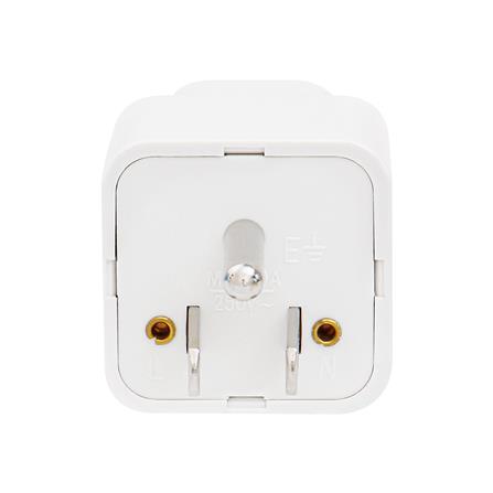 ปลั๊กแปลง 3 ขาแบน ELECKTA EL10A-B 10 แอมป์ สีขาว_2