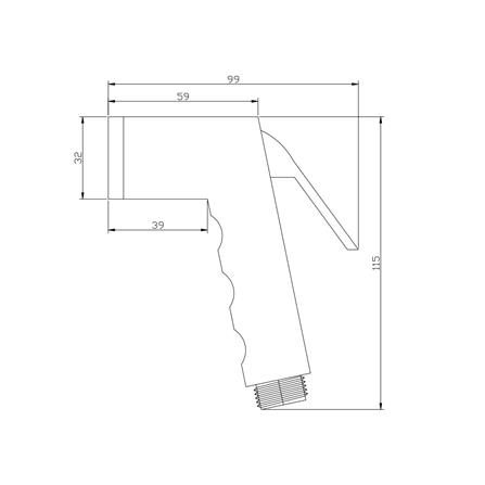 สายฉีดชำระครบชุด DONMARK GL-4702 สีเทา_4