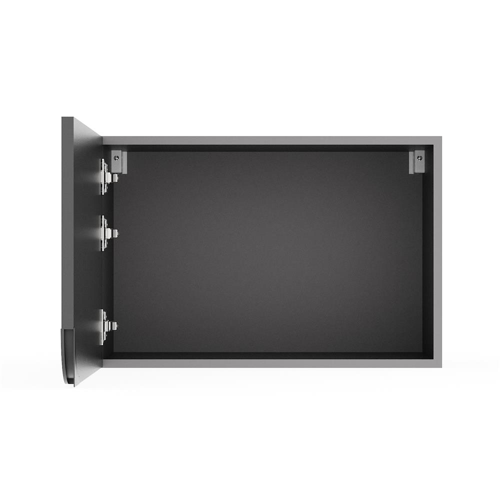 ตู้แขวนเดี่ยวซ้าย KITZCHO CURVE 60x40 ซม. สี GREY GRAPHITE