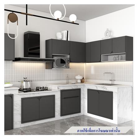 ตู้แขวนเดี่ยวซ้าย KITZCHO CURVE 60x40 ซม. สี GREY GRAPHITE_5