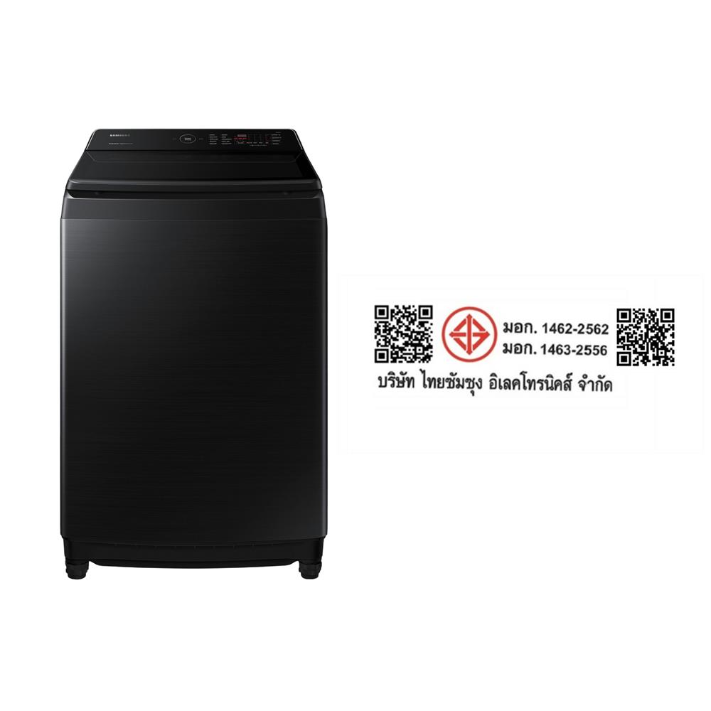 เครื่องซักผ้าฝาบน SAMSUNG WA21CG6886BVHP 21 กก. 700RPM อินเวอร์เตอร์ สีดำ PCR