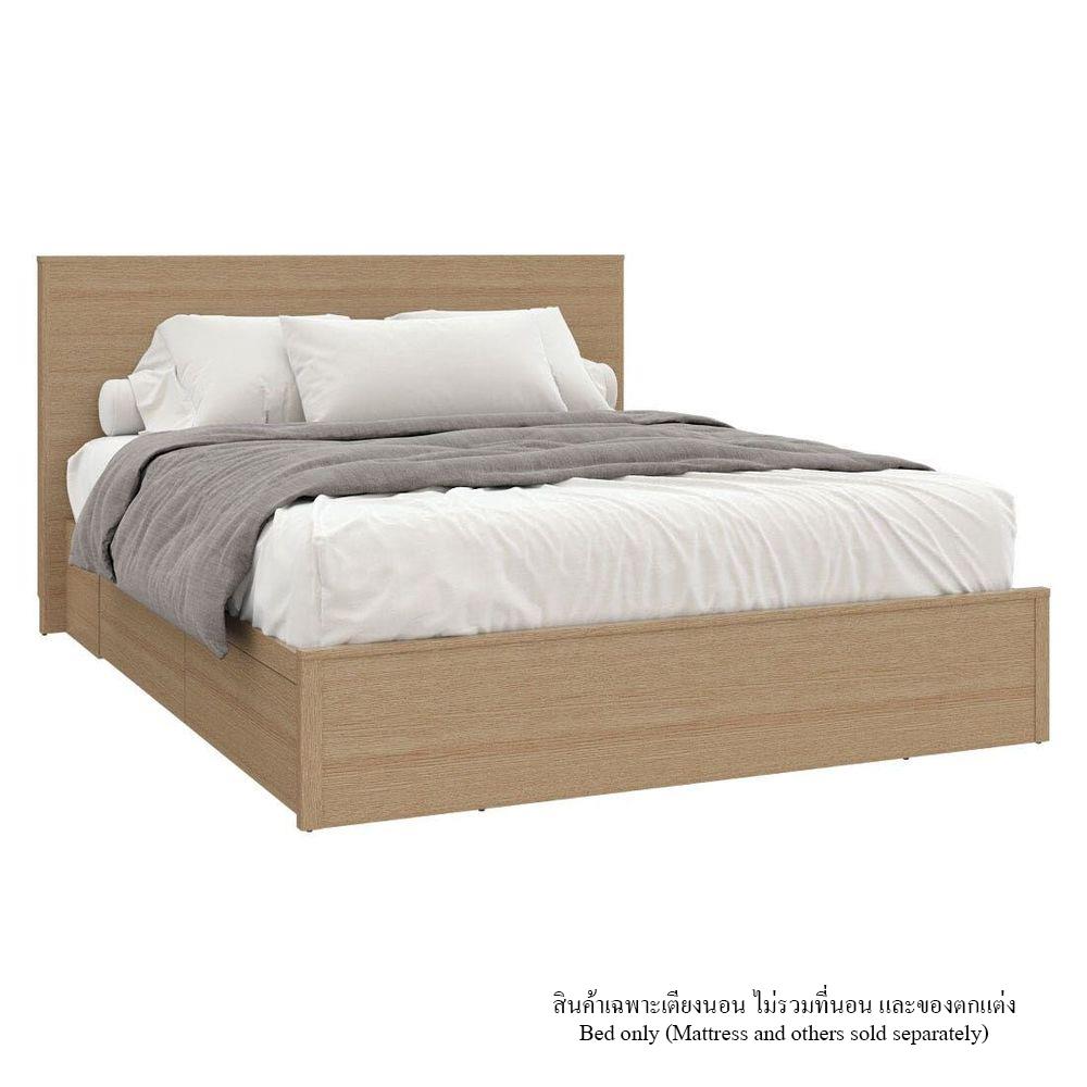 เตียง 5 ฟุต KONCEPT TIMBUR 19236141 สีโอ๊ค