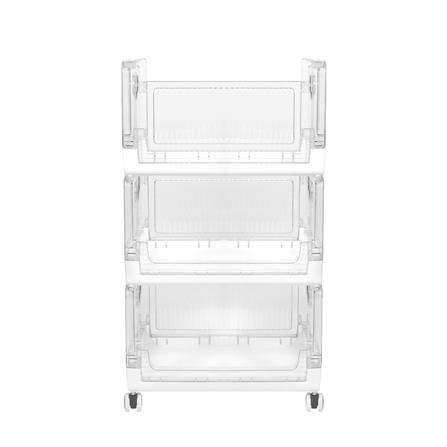 ชั้นวางของพับได้ 3 ชั้น STACKO SKY 42X28X71.7 ซม. สีใส_2