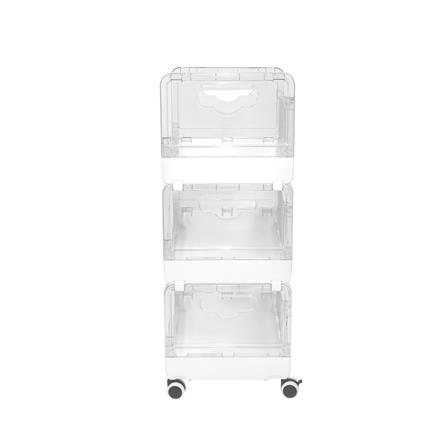 ชั้นวางของพับได้ 3 ชั้น STACKO SKY 42X28X71.7 ซม. สีใส_3