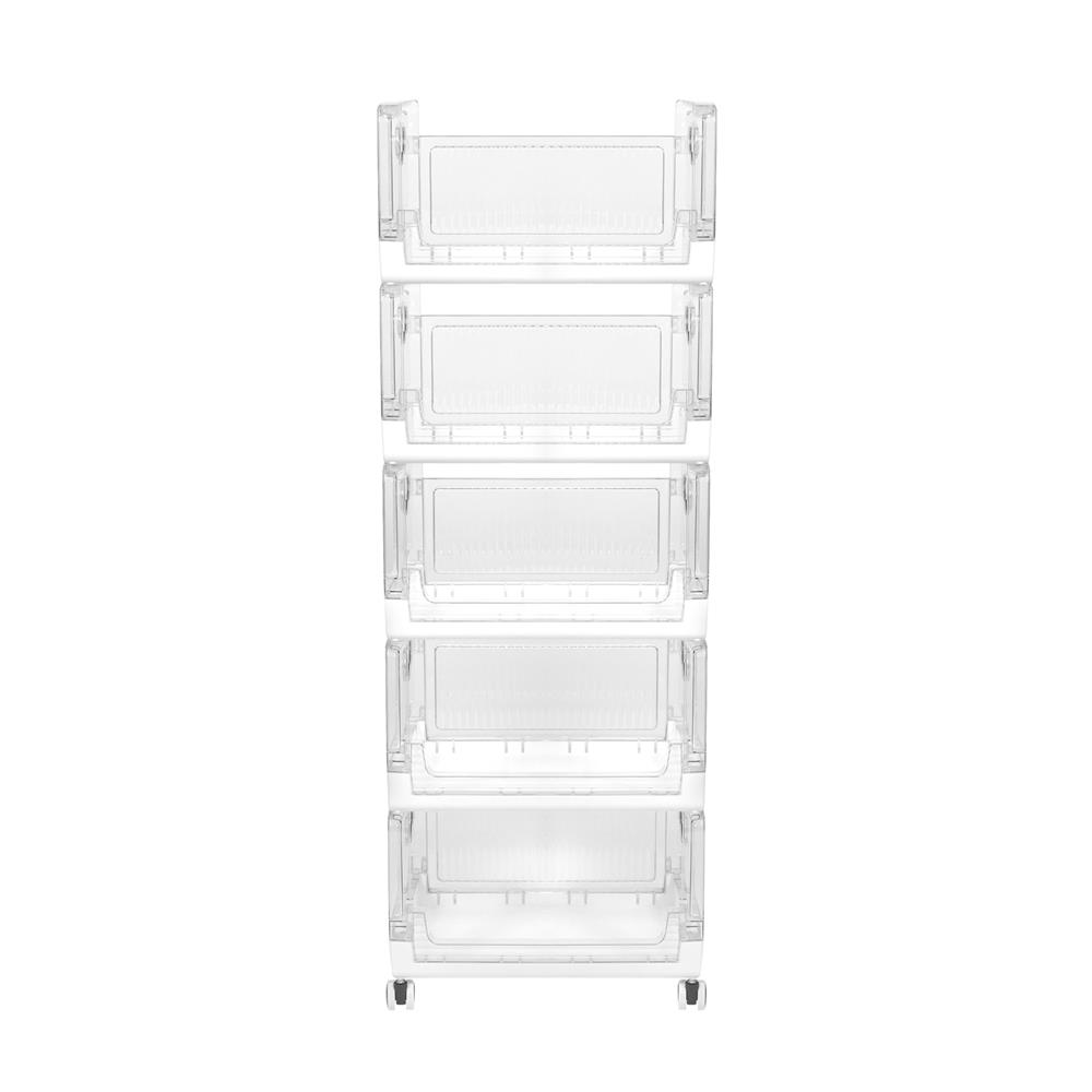 ชั้นวางของพับได้ 5 ชั้น STACKO SKY 42X28X115.7 ซม. สีใส