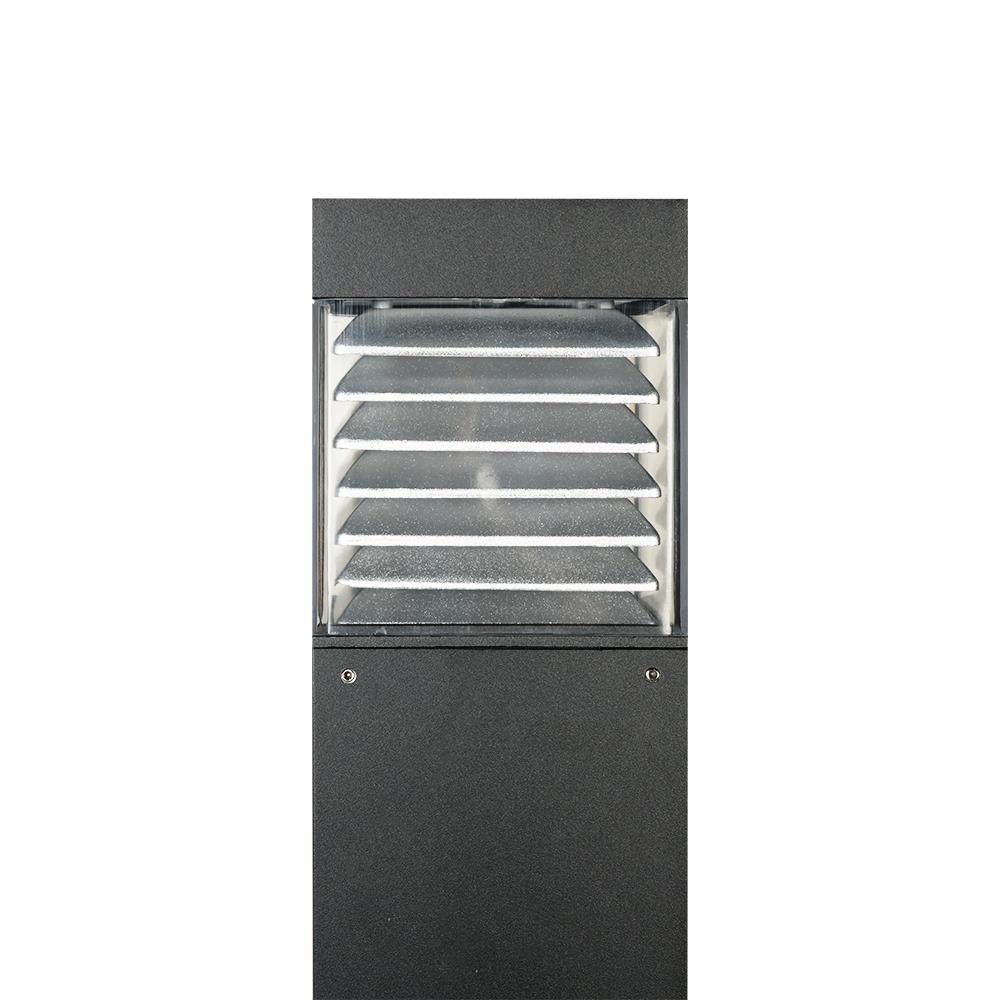 ไฟทางเดิน L&E 9K-01383 สีดำ/ใส/เงิน