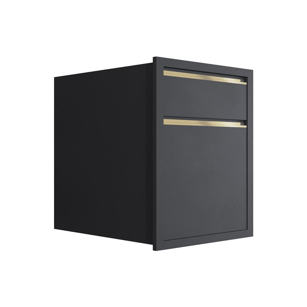 ตู้ลิ้นชัก 2 ชั้น MJ ETERNITY 86x66 ซม. สี GREY GRAPHITE