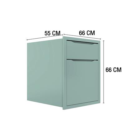 ตู้ลิ้นชัก MJ ECO 66x66 ซม. สี SEA SALT_3