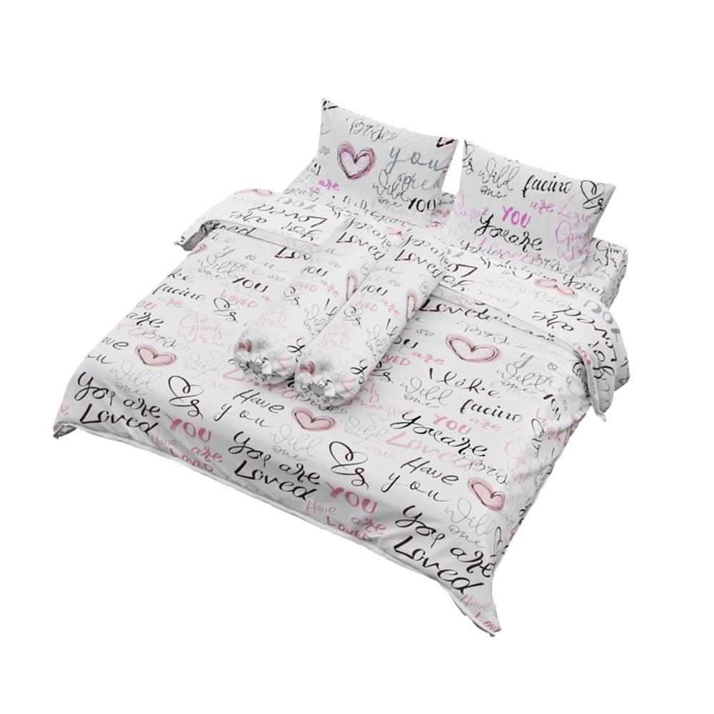 ชุดผ้าปูที่นอน 6 ฟุต (ชุด 6 ชิ้น) FACINO PRINT FA089