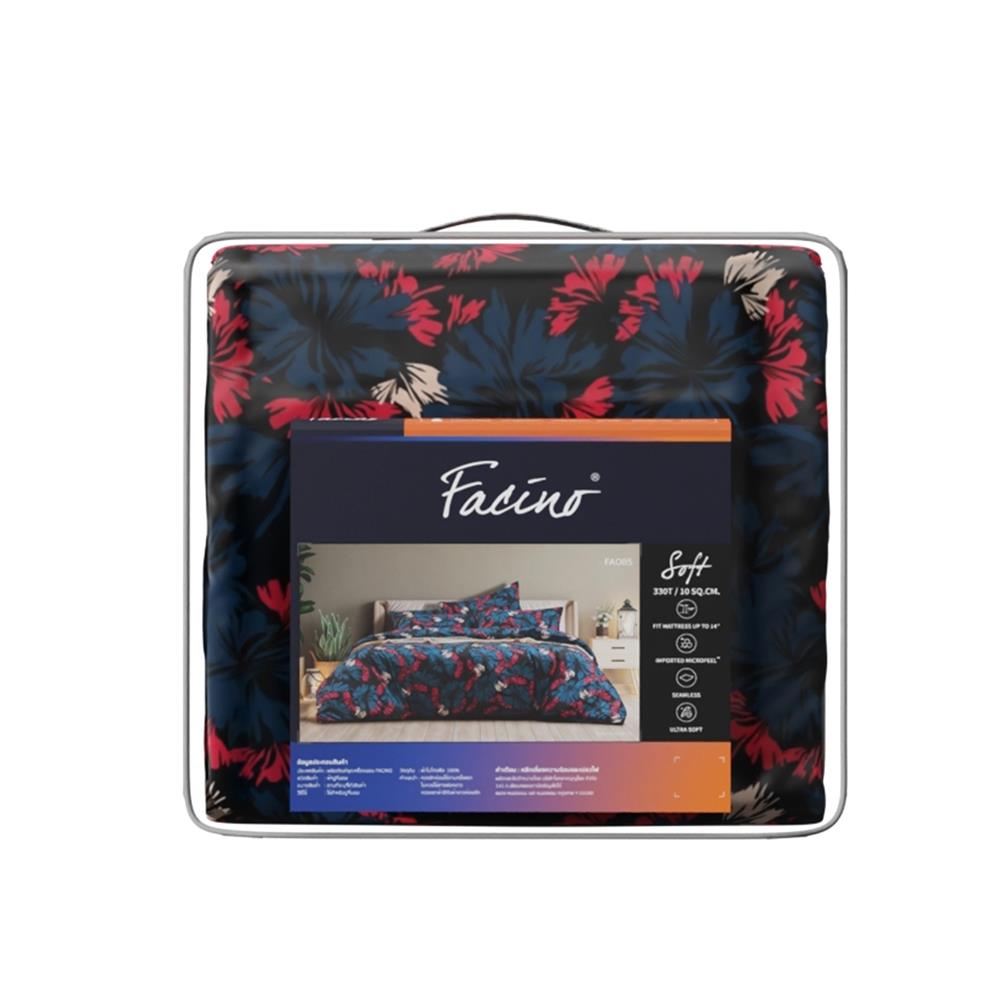 ชุดผ้าปูที่นอน 6 ฟุต (ชุด 6 ชิ้น) FACINO PRINT FA085