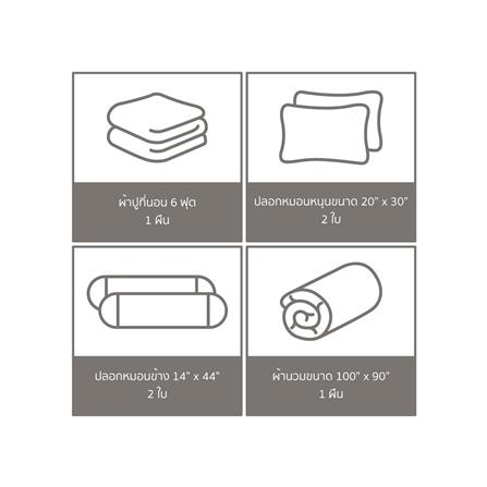 ชุดผ้าปูที่นอน 6 ฟุต (ชุด 6 ชิ้น) FACINO PRINT FA085_5