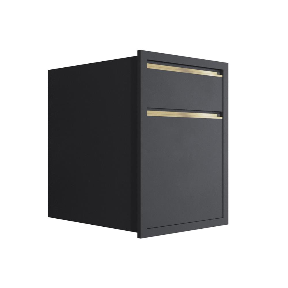 ตู้ลิ้นชัก 2 ชั้น MJ ETERNITY 66x66 ซม. สี GREY GRAPHITE