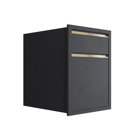 ตู้ลิ้นชัก 2 ชั้น MJ ETERNITY 66x66 ซม. สี GREY GRAPHITE_1