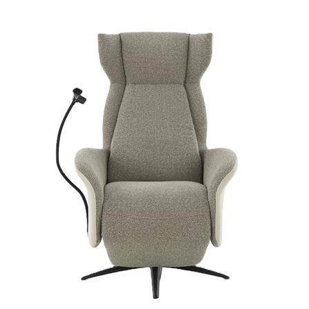 เก้าอี้ปรับนอนไฟฟ้า BENETTA DEVI สีน้ำตาล_1