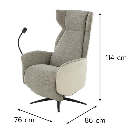 เก้าอี้ปรับนอนไฟฟ้า BENETTA DEVI สีน้ำตาล_8