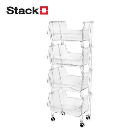 ชั้นวางของ 4 ชั้น STACKO KLARO 42X32.5X103.5 ซม. สีใส_1