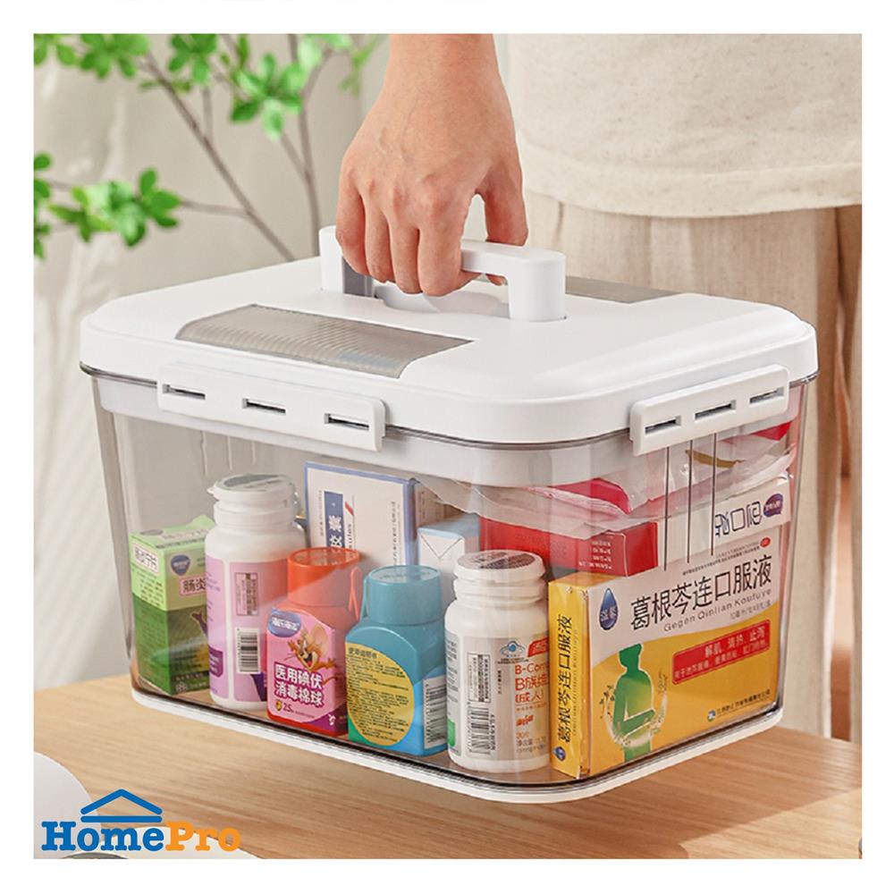 กล่องหูหิ้ว STACKO MEDICAL SIZE S 28X20.5X16 ซม. สีใส