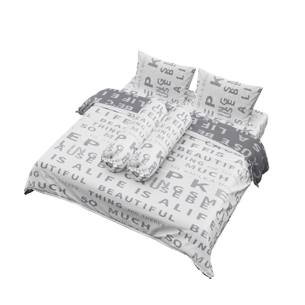 ชุดผ้าปูที่นอน 6 ฟุต (ชุด 6 ชิ้น) FACINO PRINT FA080