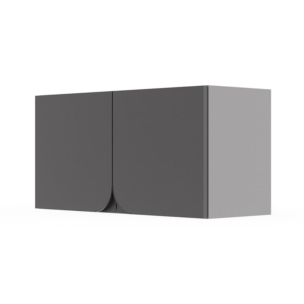 ตู้แขวนคู่ KITZCHO CURVE 80x40 ซม. สี GREY GRAPHITE