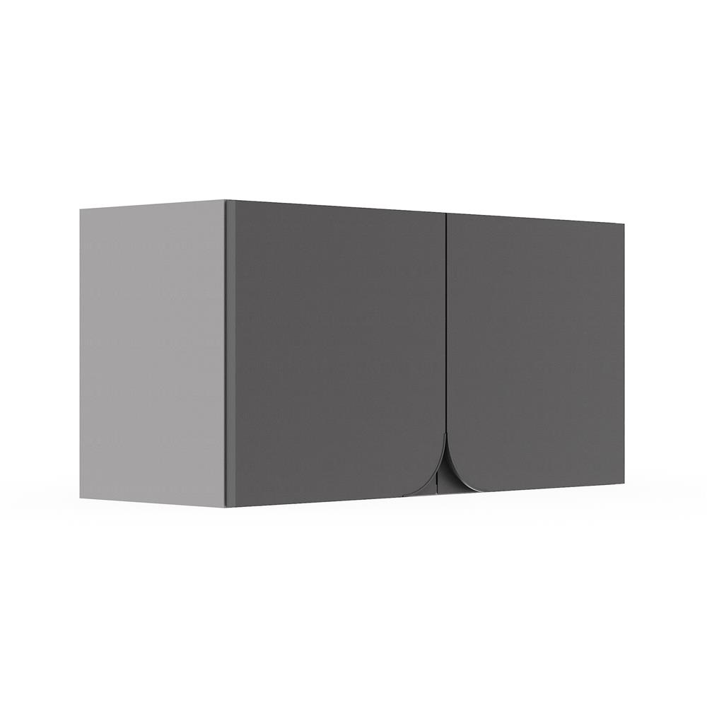 ตู้แขวนคู่ KITZCHO CURVE 80x40 ซม. สี GREY GRAPHITE