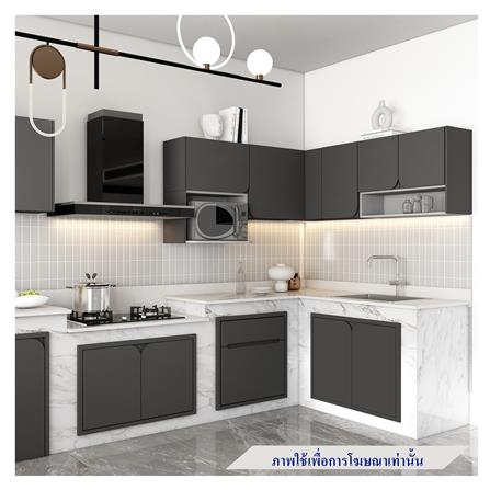 ตู้แขวนคู่ KITZCHO CURVE 80x40 ซม. สี GREY GRAPHITE_4