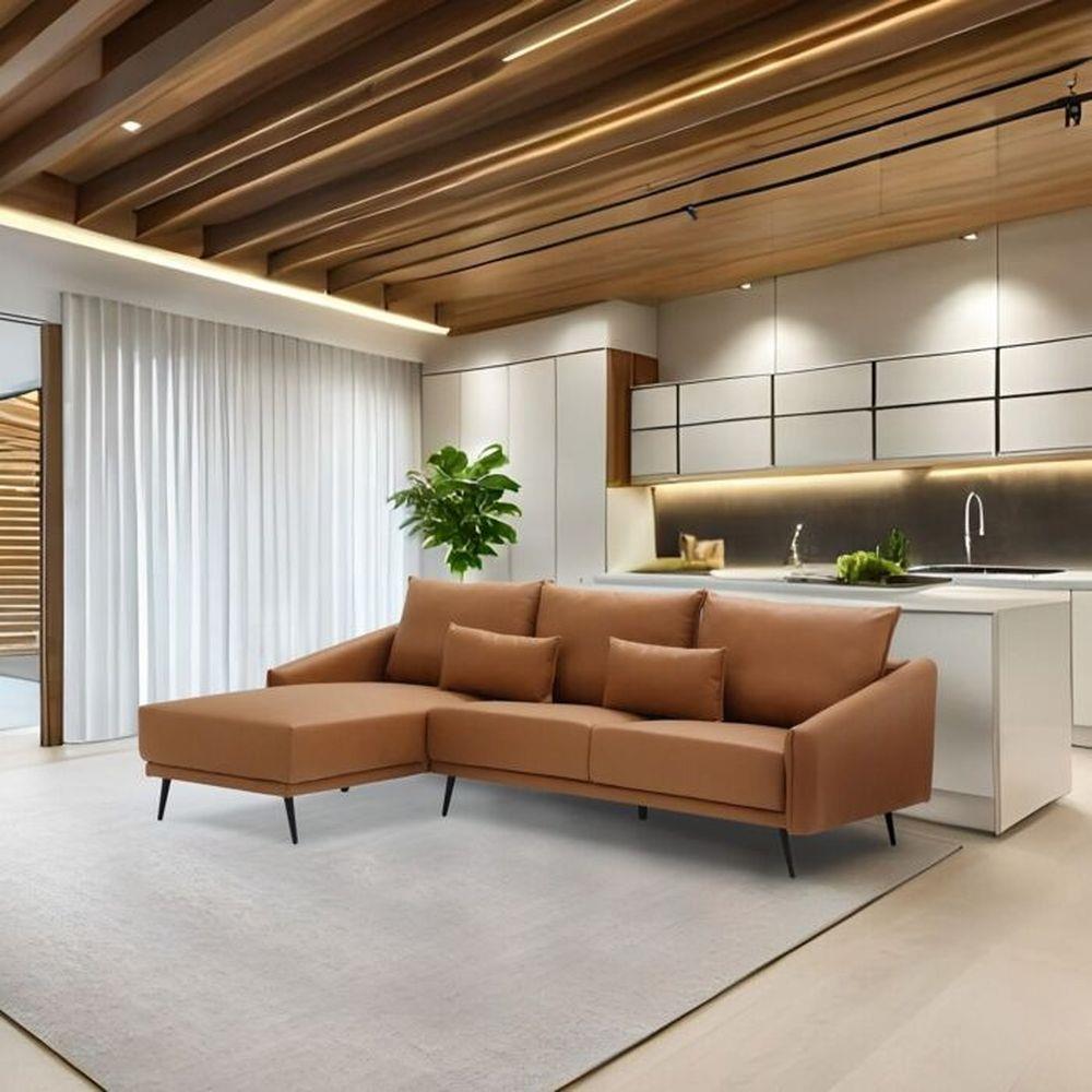 โซฟาเข้ามุมซ้าย KONCEPT SYRUP 19224284 สีน้ำตาล