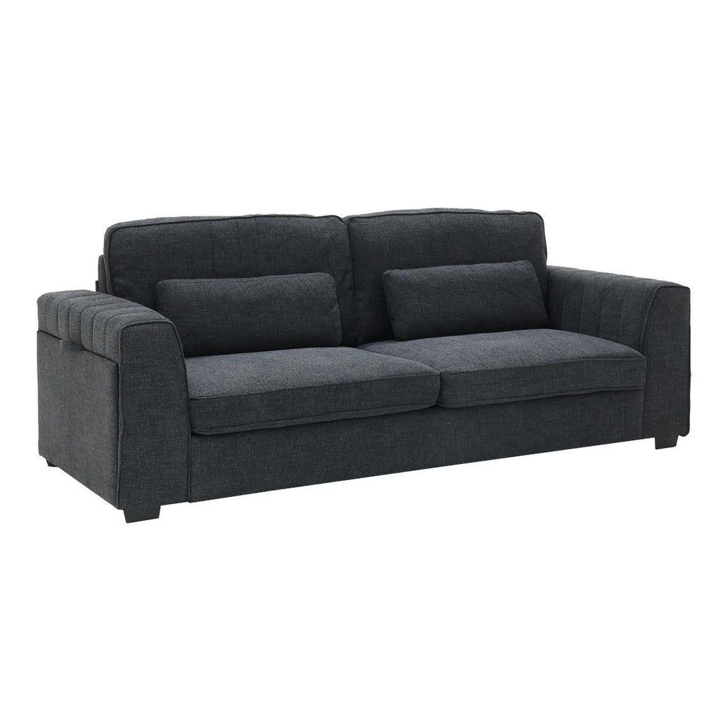 โซฟา 2 ที่นั่ง KONCEPT ZANAKO 19225296 สีเทาเข้ม