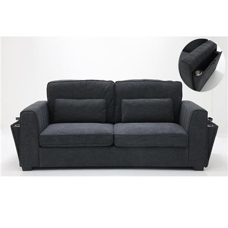 โซฟา 2 ที่นั่ง KONCEPT ZANAKO 19225296 สีเทาเข้ม_1