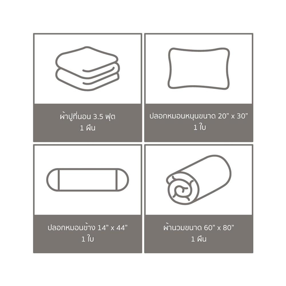 ชุดผ้าปูที่นอน 3.5 ฟุต (ชุด 4 ชิ้น) FACINO PRINT FA077