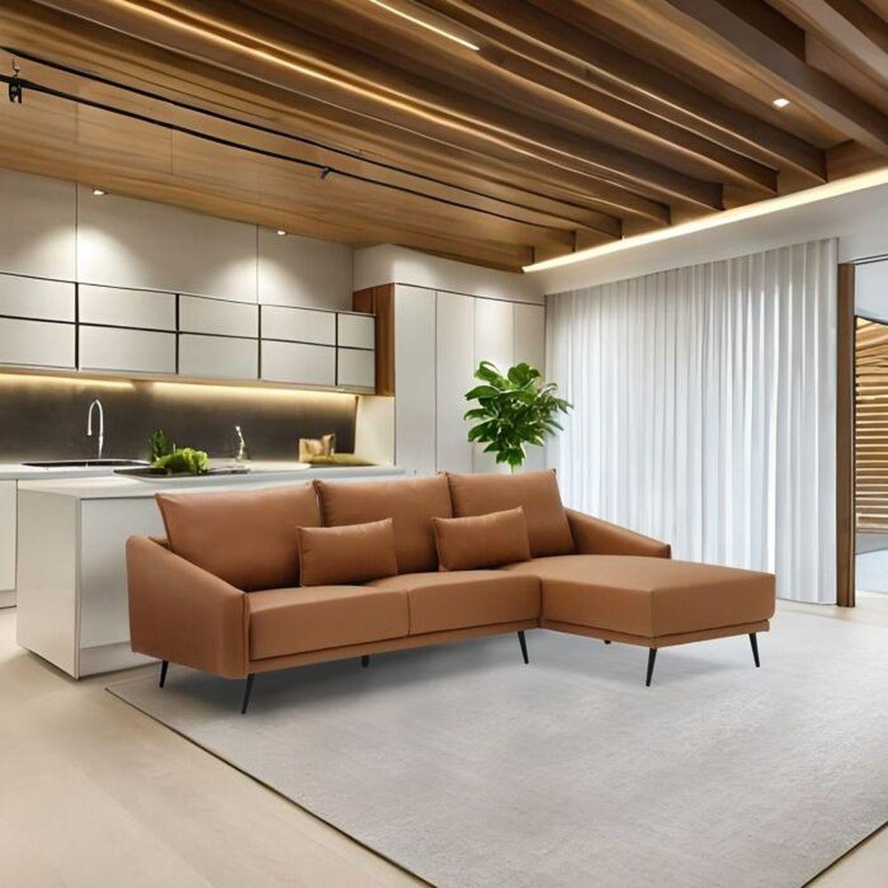 โซฟาเข้ามุมขวา KONCEPT SYRUP 19224285 สีน้ำตาล