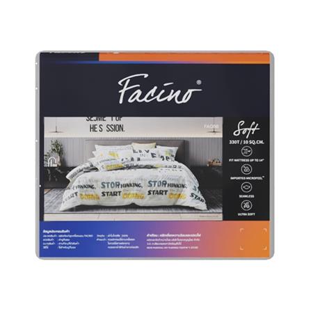 ชุดผ้าปูที่นอน 3.5 ฟุต (ชุด 3 ชิ้น) FACINO PRINT FA088_3