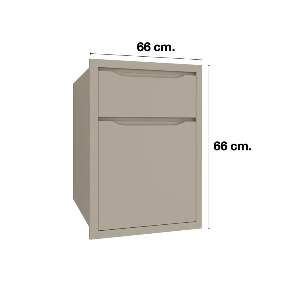ตู้ลิ้นชัก MJ ECO 66x66 ซม. สี BEIGE