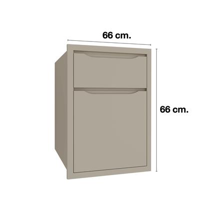 ตู้ลิ้นชัก MJ ECO 66x66 ซม. สี BEIGE_4