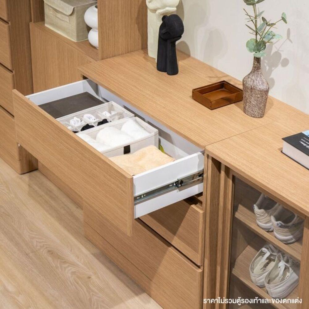 ตู้ลิ้นชัก 3 ลิ้นชัก KONCEPT TIMBUR 19236156 80 ซม. สีโอ๊ค