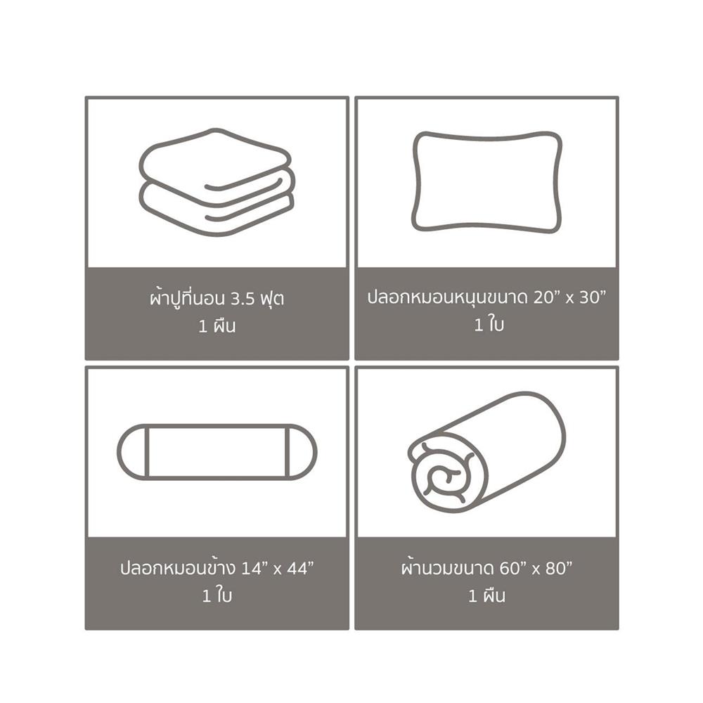ชุดผ้าปูที่นอน 3.5 ฟุต (ชุด 4 ชิ้น) FACINO PRINT FA078