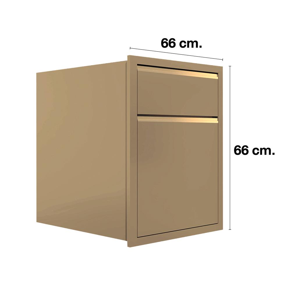 ตู้ลิ้นชัก MJ ETERNITY 66x66 cm. SAND BIEGE