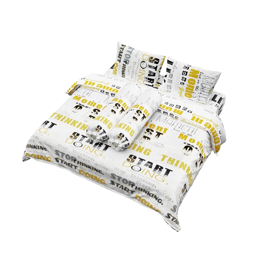ชุดผ้าปูที่นอน 5 ฟุต (ชุด 6 ชิ้น) FACINO PRINT FA088