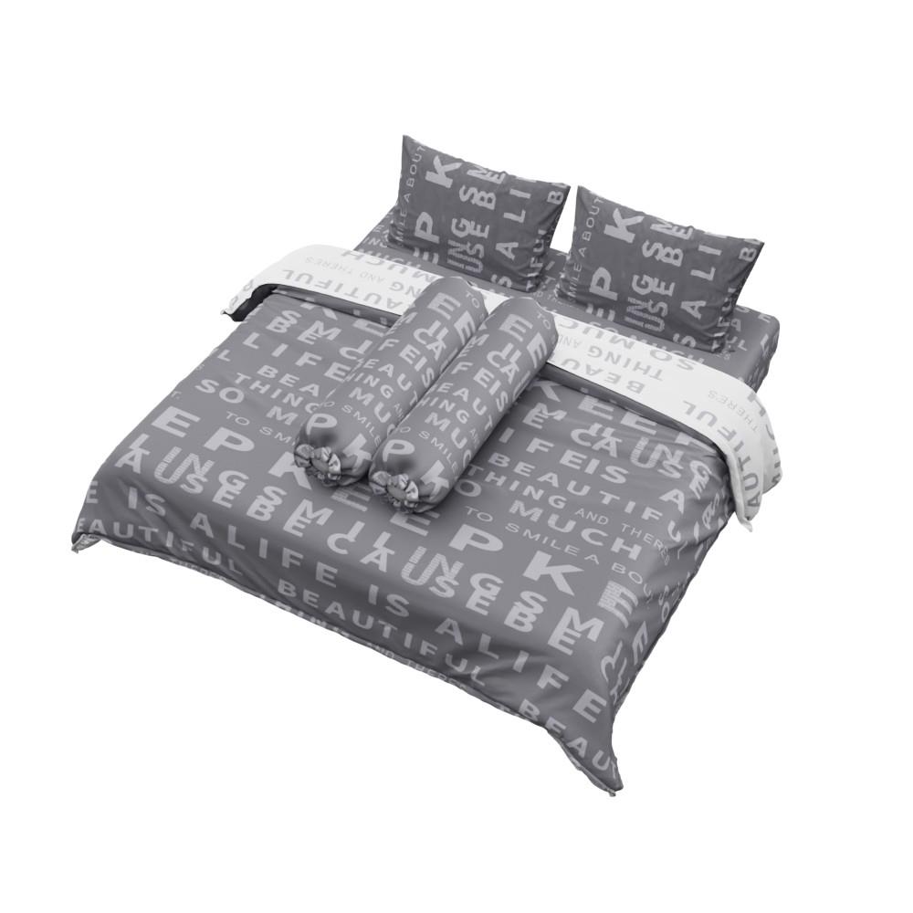 ชุดผ้าปูที่นอน 5 ฟุต (ชุด 6 ชิ้น) FACINO PRINT FA079