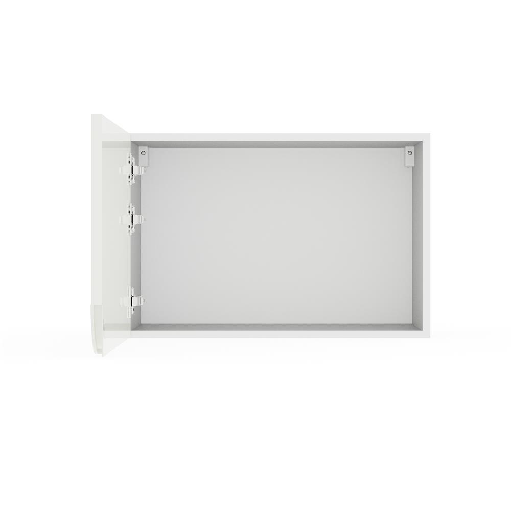 ตู้แขวนเดี่ยวเปิดซ้าย KITZCHO CURVE 60x40 ซม. สี DIAMOND