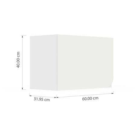 ตู้แขวนเดี่ยวเปิดซ้าย KITZCHO CURVE 60x40 ซม. สี DIAMOND_6