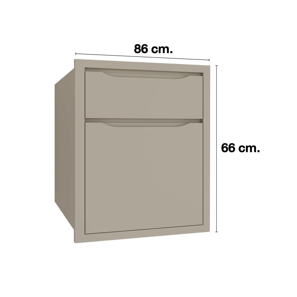 ตู้ลิ้นชัก MJ ECO 86x66 ซม. สี BEIGE