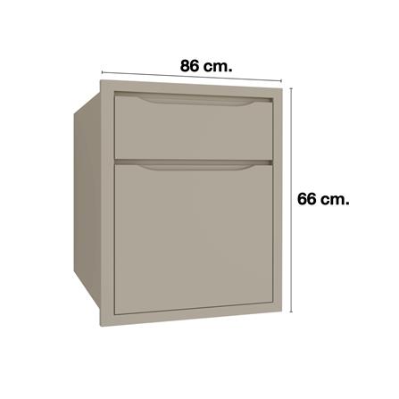 ตู้ลิ้นชัก MJ ECO 86x66 ซม. สี BEIGE_3