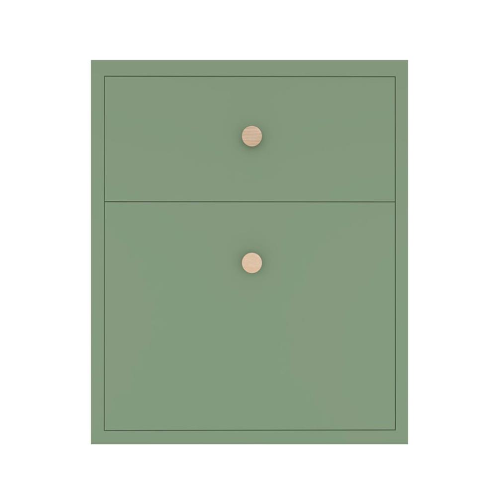 ตู้ลิ้นชัก MJ DOT 86x66 cm. สี MATCHA