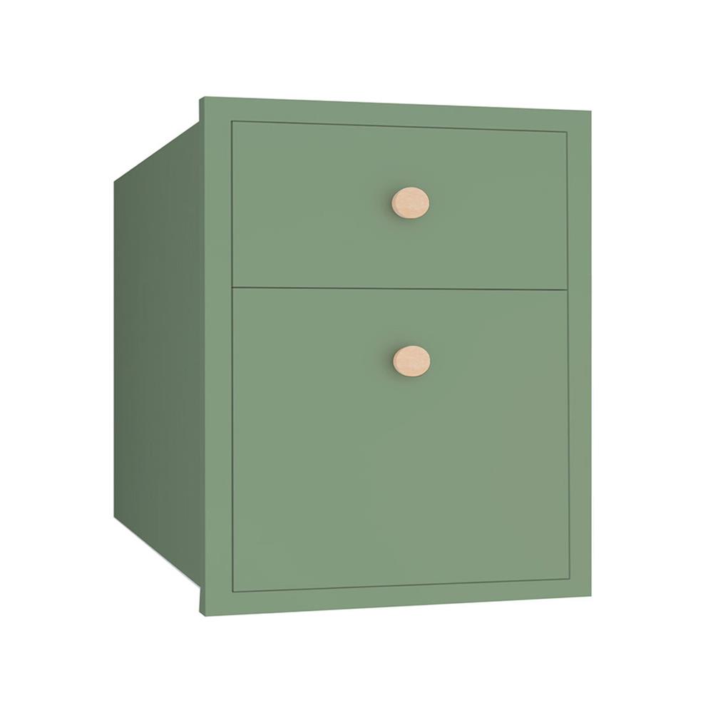 ตู้ลิ้นชัก MJ DOT 86x66 cm. สี MATCHA